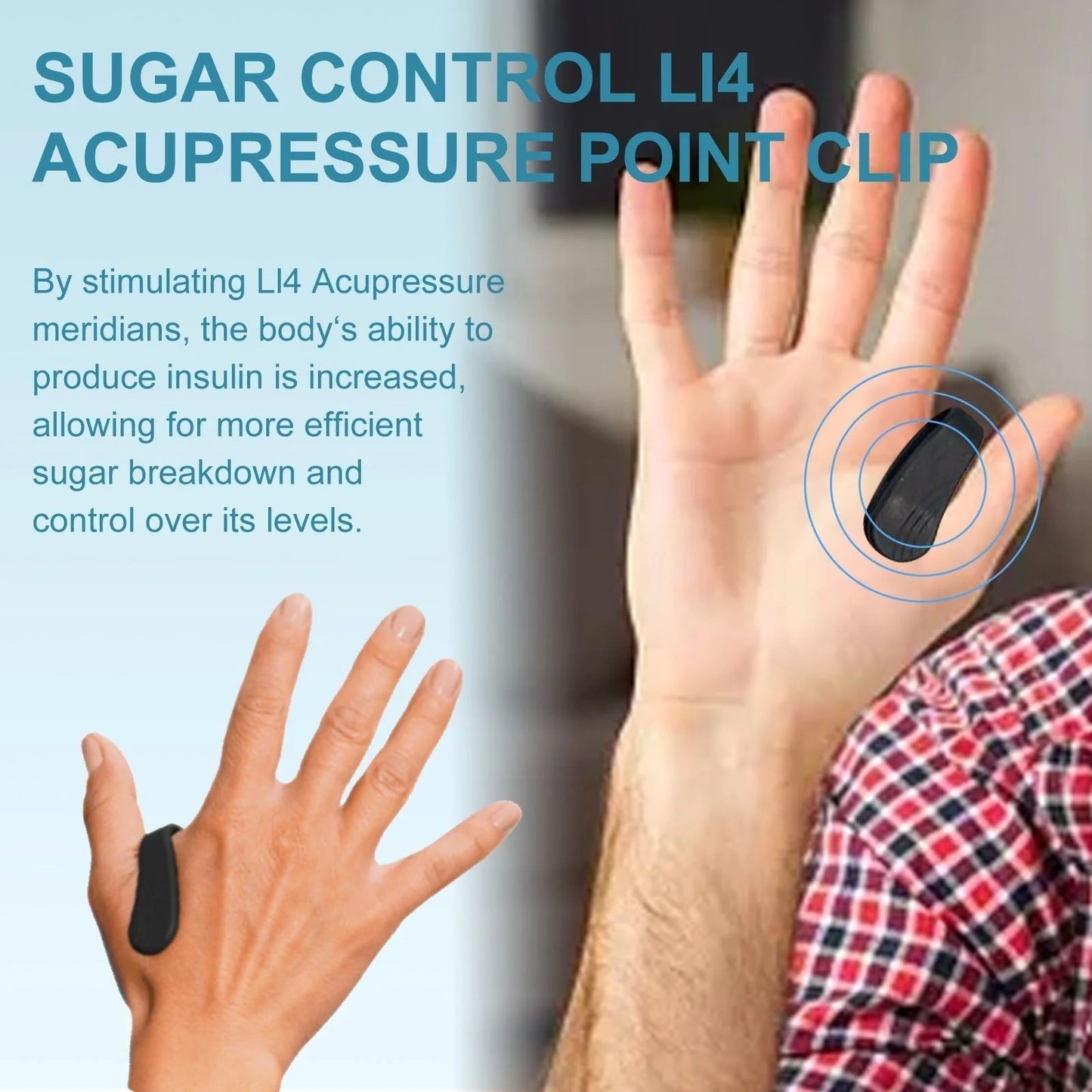 SUGAR CONTROL ACUPRESSURE POINT CLIP